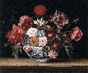 Jacques Linard Chinese Bowl with Flowers oil painting